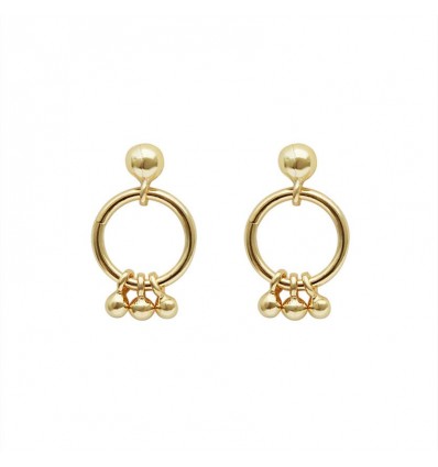 Boucles d'oreille Faye or