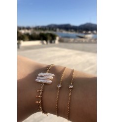 Bracelet mini diamant or